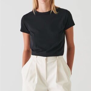 Classic Black boyfriend crew tshirt